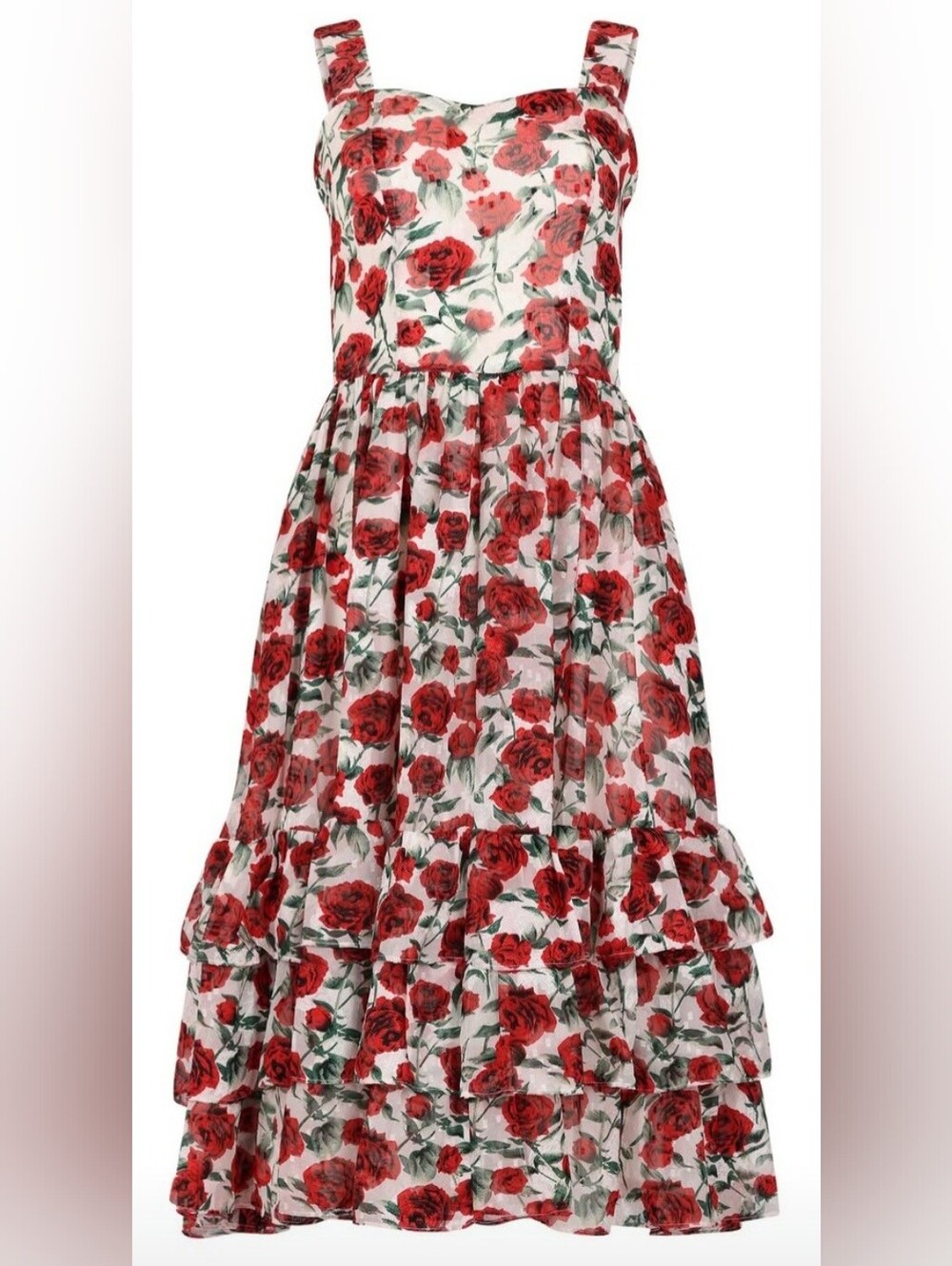 JessaKae Harper Poppy Dream Midi Dress - Sz 2X